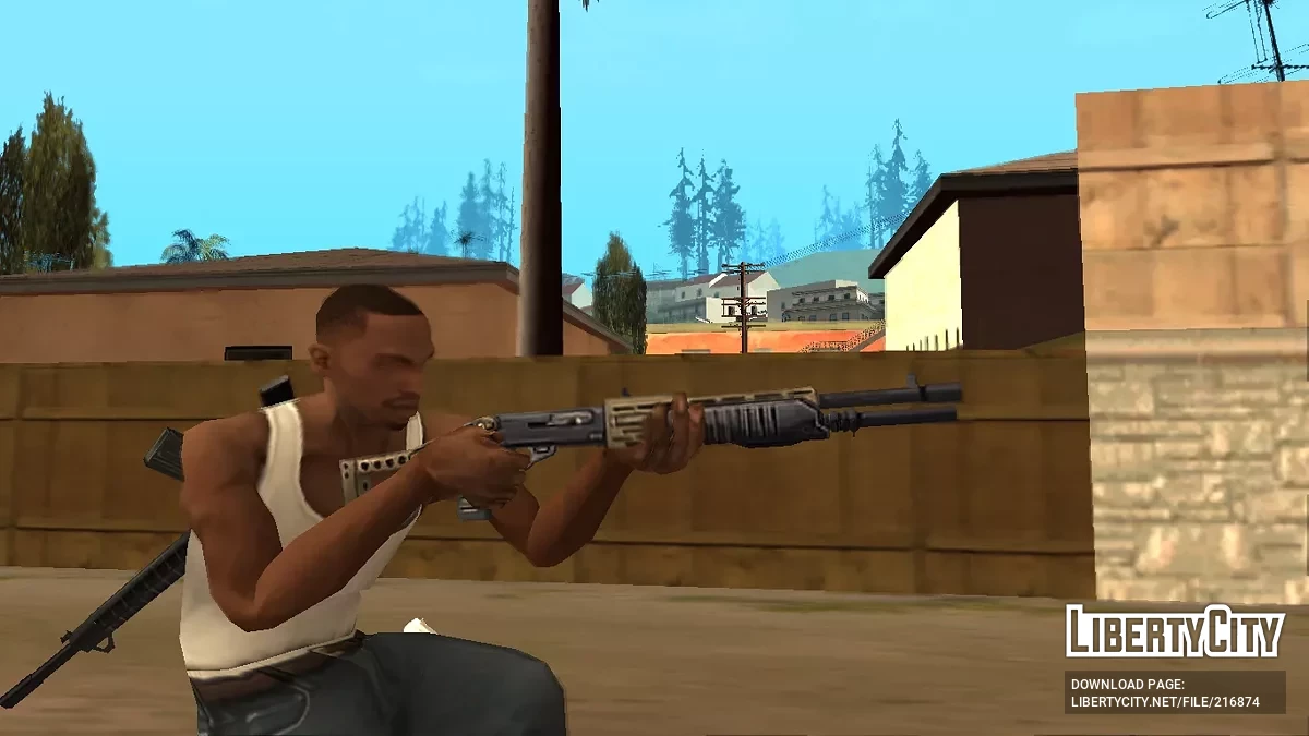 Пак пистолетов и дробовиков (Low Poly) / GTA San Andreas