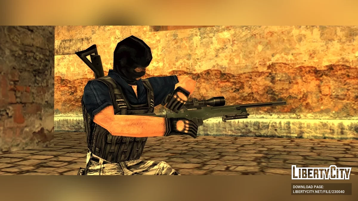 Набор всех видов оружия из Counter-Strike 1.6 (Анимированный) / GTA San Andreas