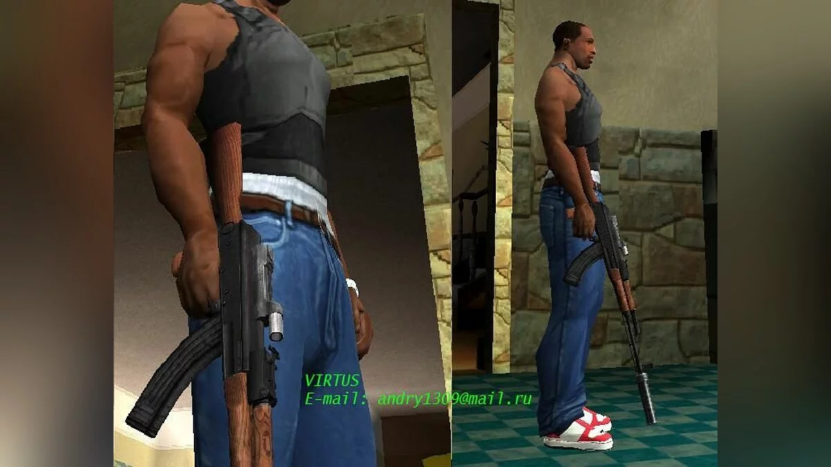 AK 74 silenced / GTA San Andreas
