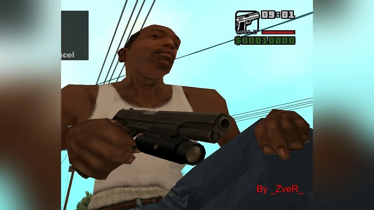 Обычный пистолет из Left 4 Dead / GTA San Andreas
