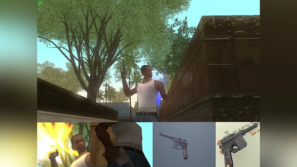 Пистолет Mauser C96 / GTA San Andreas