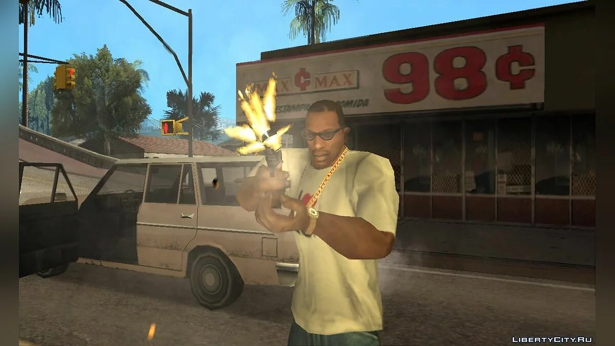 Бронебойный пистолет как в GTA V / GTA San Andreas