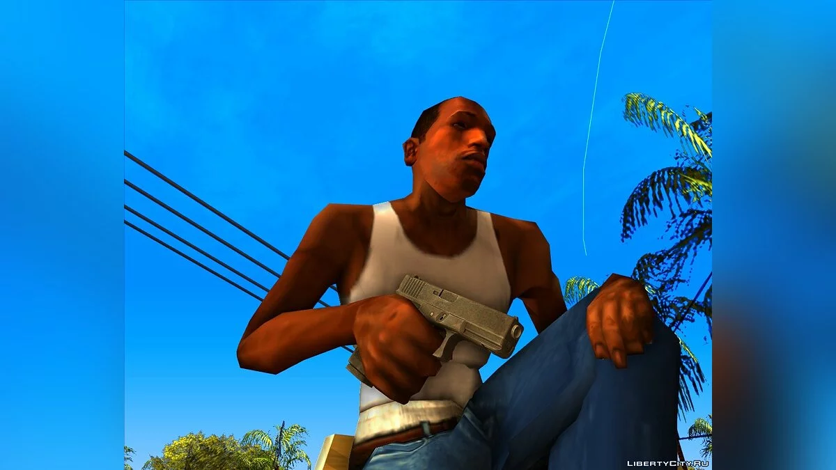 Пистолет Glock из игры R.I.P.D. / GTA San Andreas