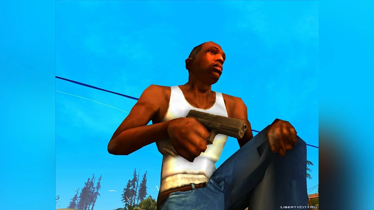 Пистолет Glock из игры R.I.P.D. / GTA San Andreas