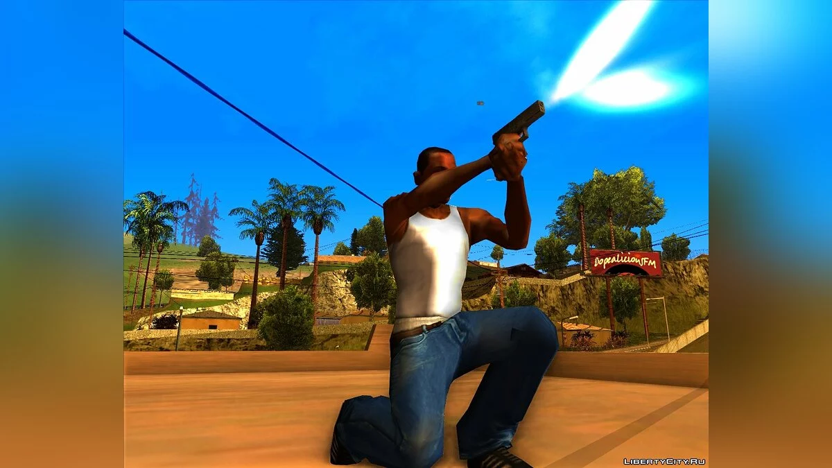 Пистолет Glock из игры R.I.P.D. / GTA San Andreas