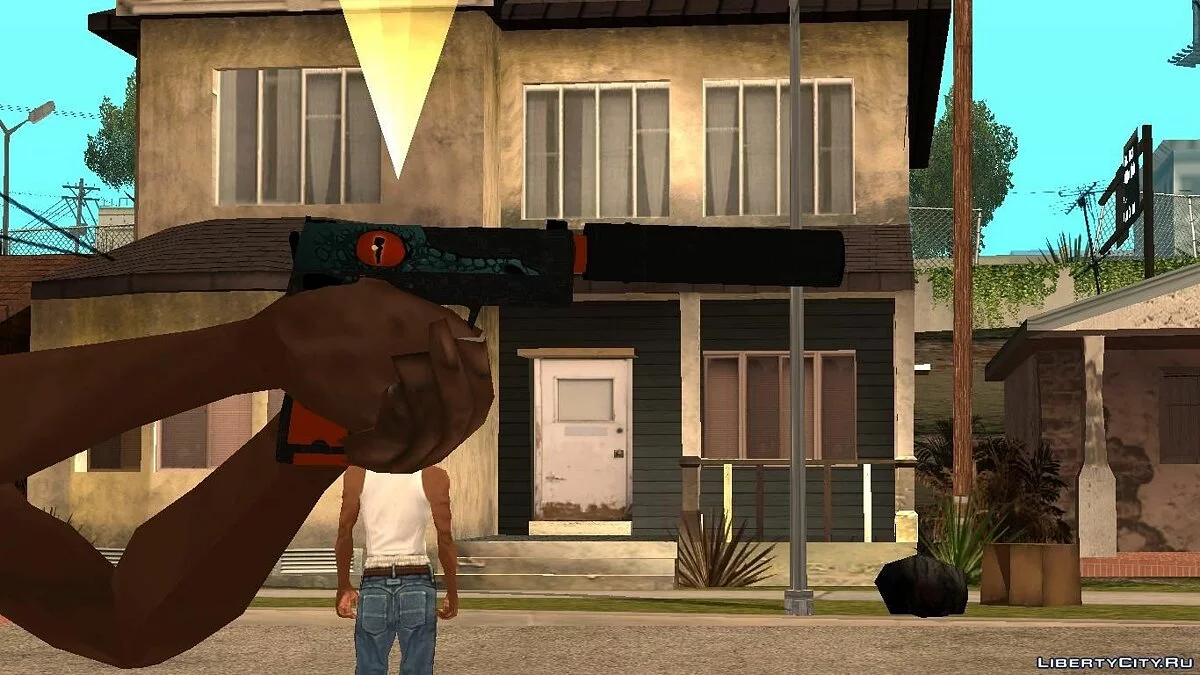 USP-S Страж+Кайман из CS:GO / GTA San Andreas