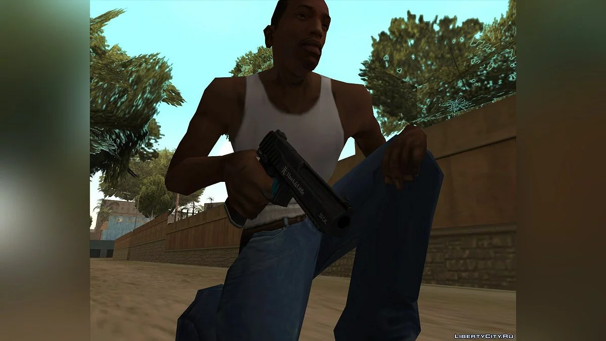 Pistol .50 полицейский окрас из GTA V / GTA San Andreas