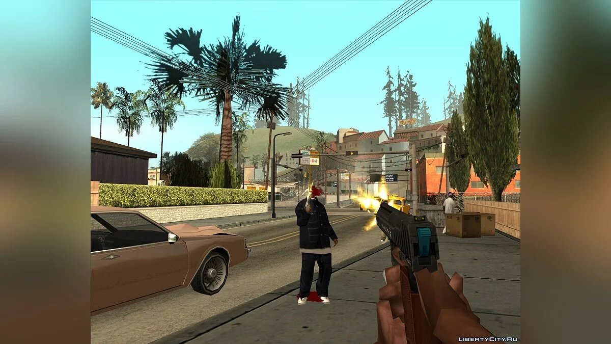 Pistol .50 полицейский окрас из GTA V / GTA San Andreas