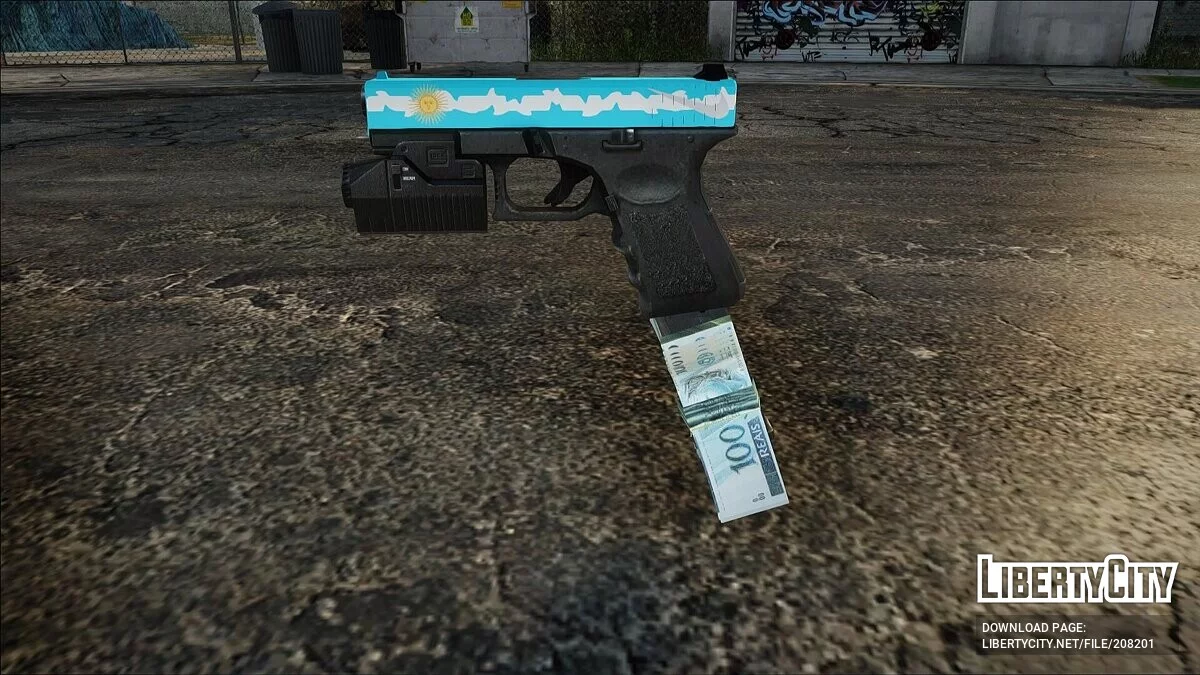 Pistol MK2 (Argentina & Red) / GTA San Andreas
