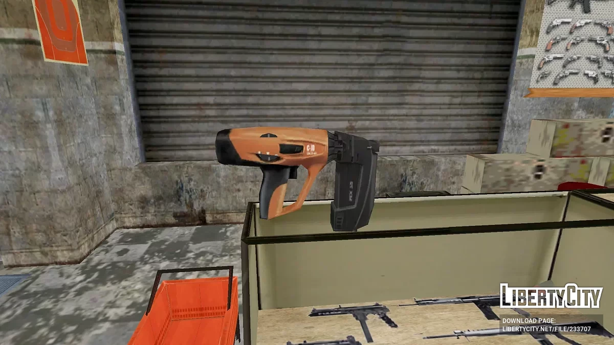 Nailgun из Manhunt 1 / GTA San Andreas