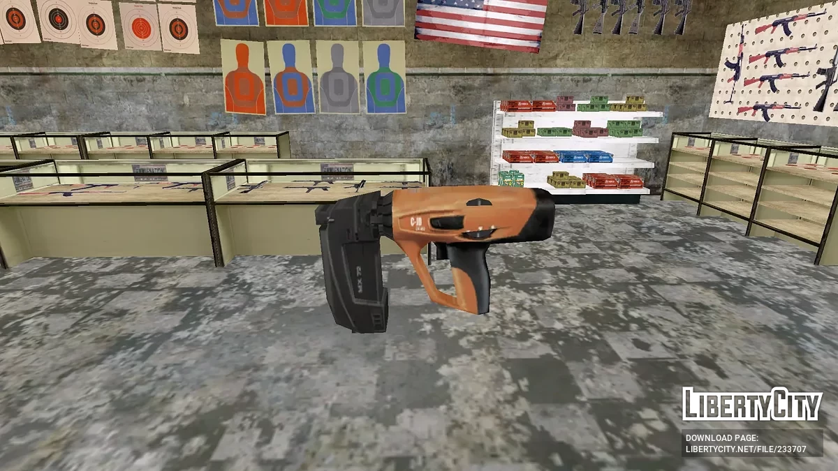 Nailgun из Manhunt 1 / GTA San Andreas