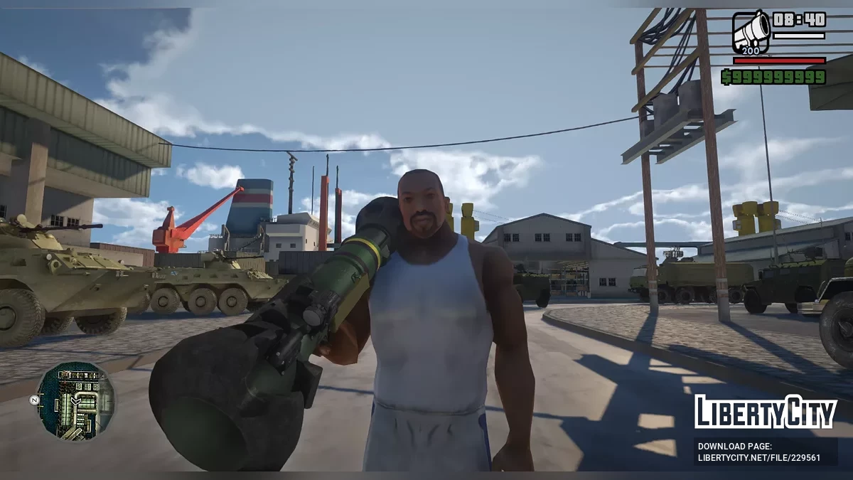 British MBT-NLAW Anti-Tank Missile Launcher / GTA San Andreas
