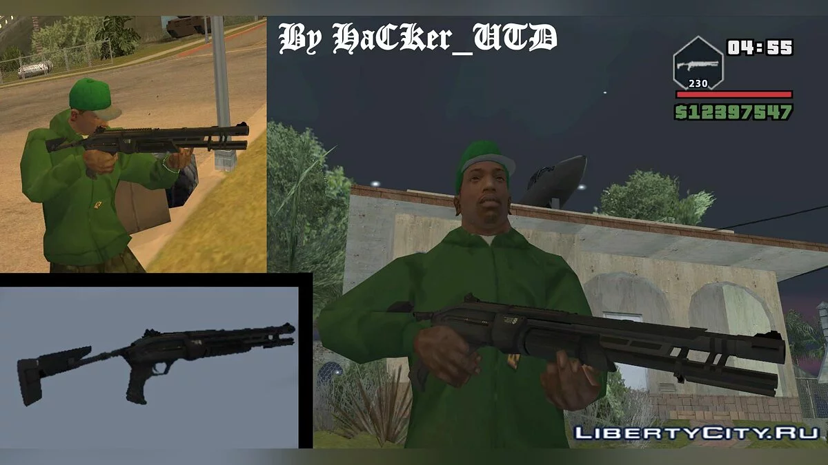 Shotgun из Crysis Warhead / GTA San Andreas