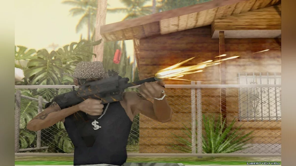 Saiga 12c bull-pup elite из Warface / GTA San Andreas