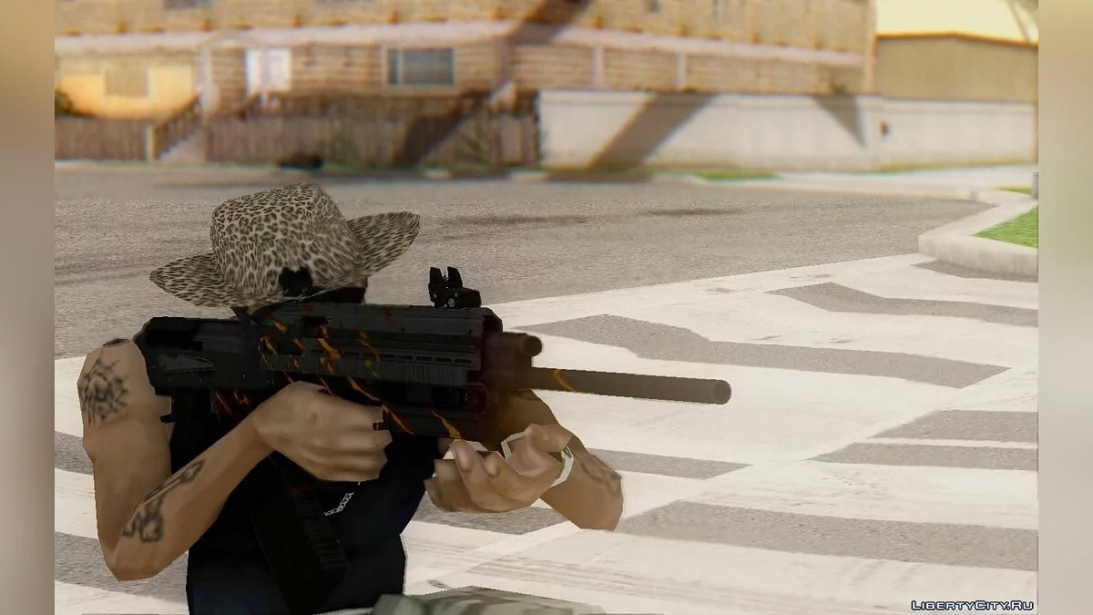 Saiga 12c bull-pup elite из Warface / GTA San Andreas