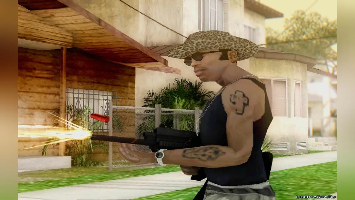 Saiga 12c bull-pup elite из Warface / GTA San Andreas