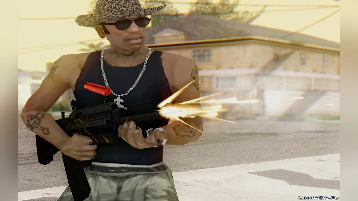 Saiga 12c bull-pup elite из Warface / GTA San Andreas