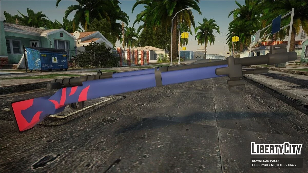 Blue Archive Hyakkaryouran Rifle - Spark of Youth / GTA San Andreas