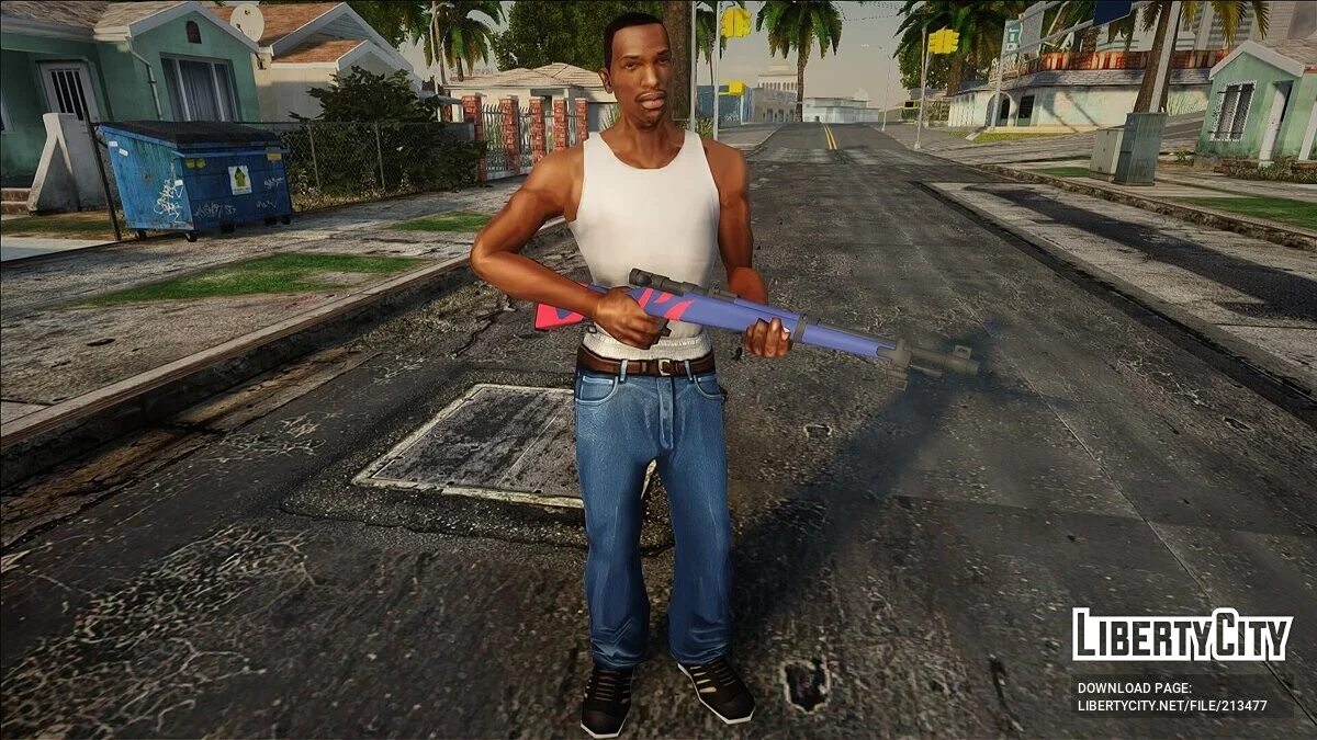 Blue Archive Hyakkaryouran Rifle - Spark of Youth / GTA San Andreas