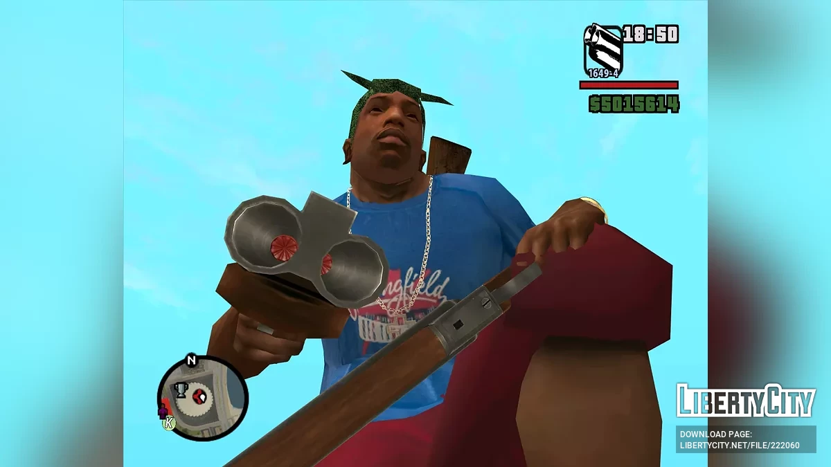 Адаптация обреза к моду Weapon Details / GTA San Andreas