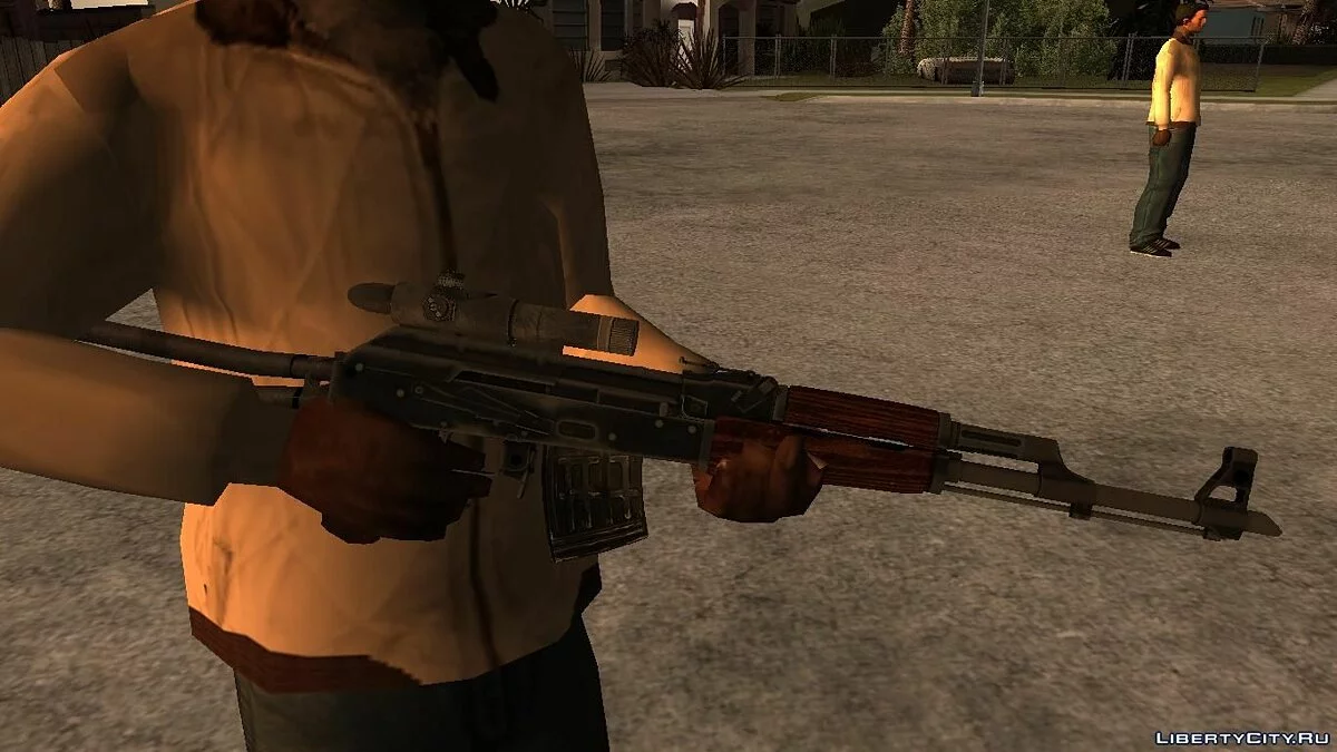 Кастомный АКМ-Sniper / GTA San Andreas