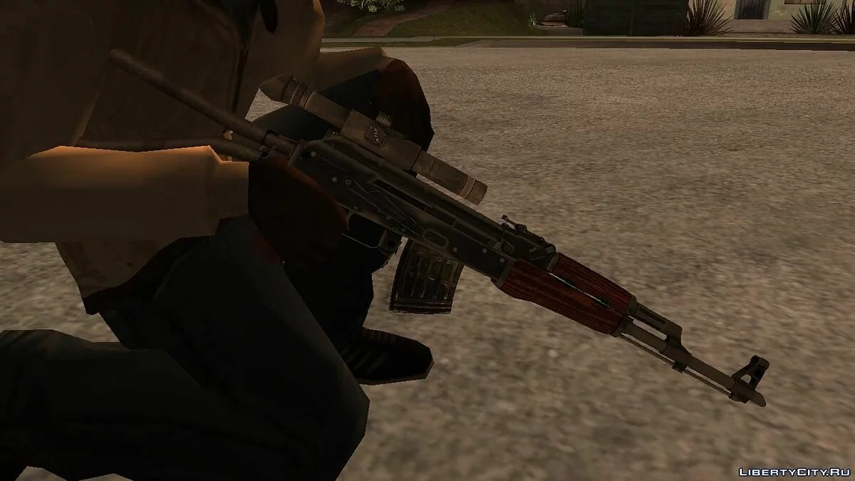 Кастомный АКМ-Sniper / GTA San Andreas