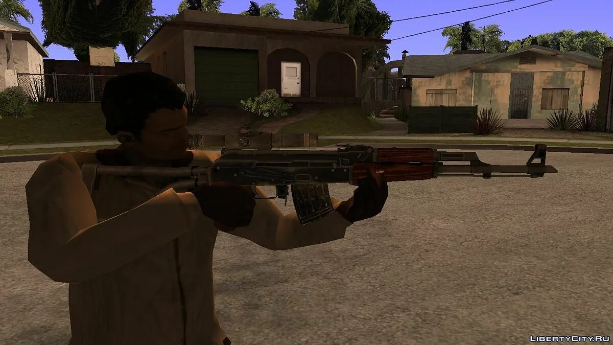 Кастомный АКМ-Sniper / GTA San Andreas