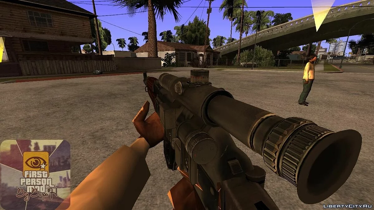 Кастомный АКМ-Sniper / GTA San Andreas