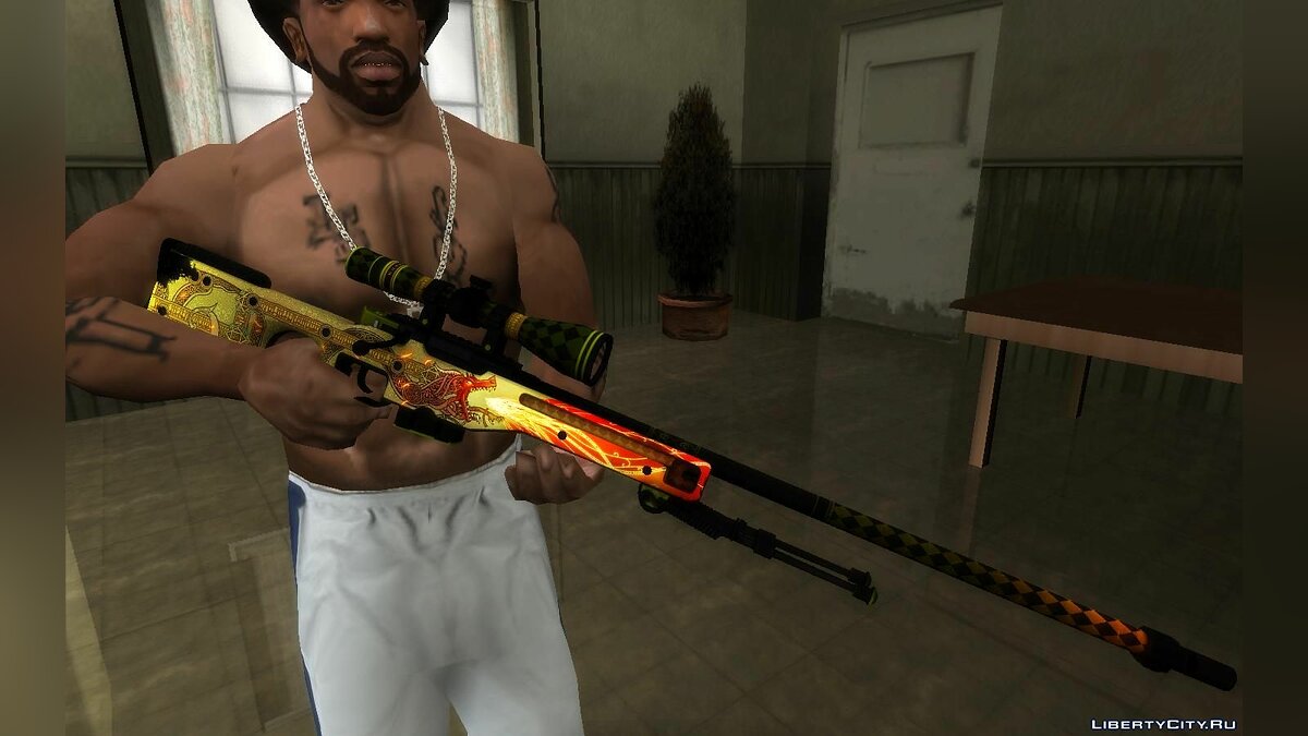 Скачать Awp Dragon Lore из игры CSGO для GTA San Andreas