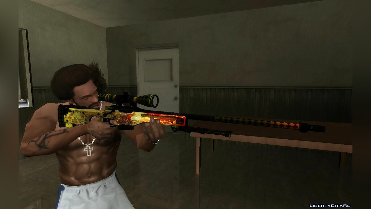 Скачать Awp Dragon Lore из игры CSGO для GTA San Andreas