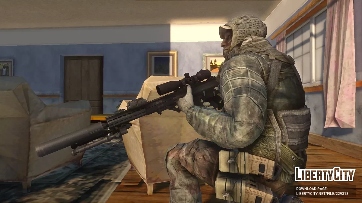 USA SR-25 Designated Marksman Rifle / GTA San Andreas
