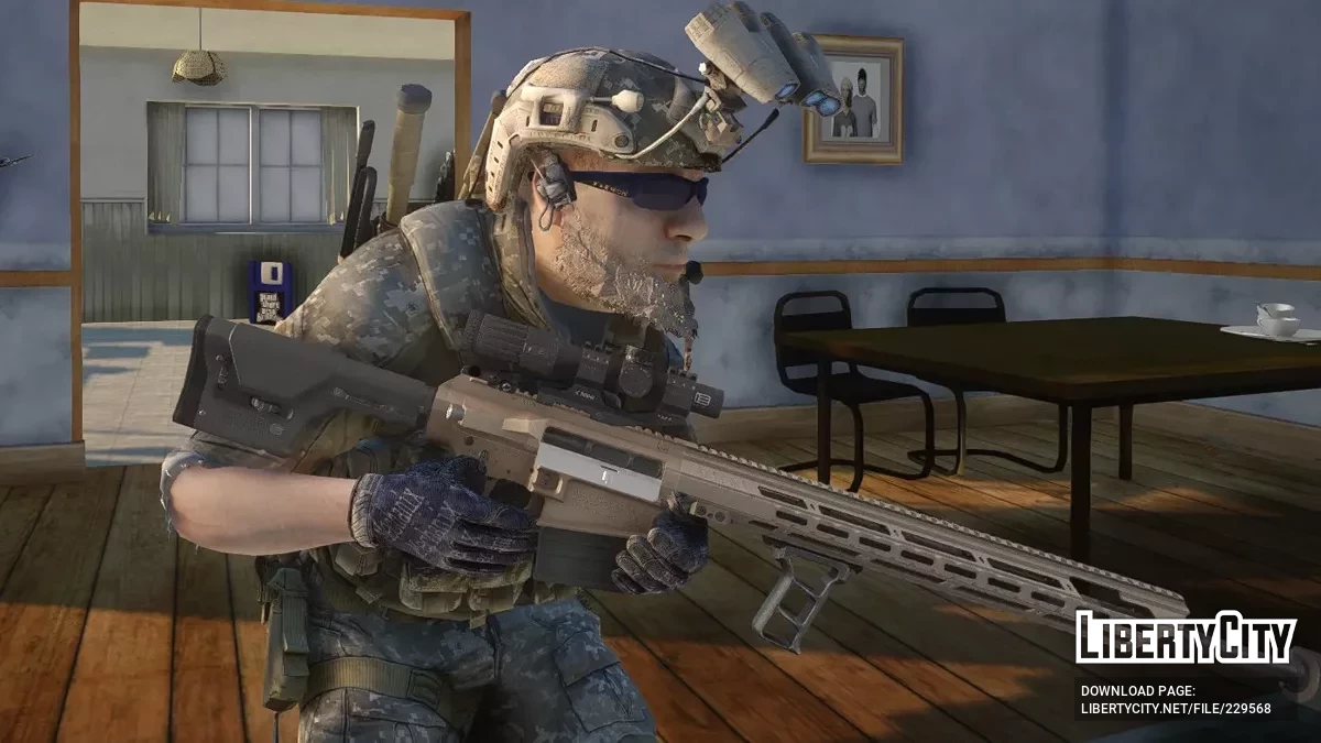 USA MK-18 Mjolnir .338 Sniper Rifle / GTA San Andreas