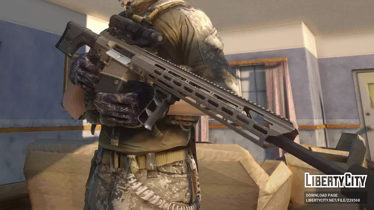 USA MK-18 Mjolnir .338 Sniper Rifle / GTA San Andreas