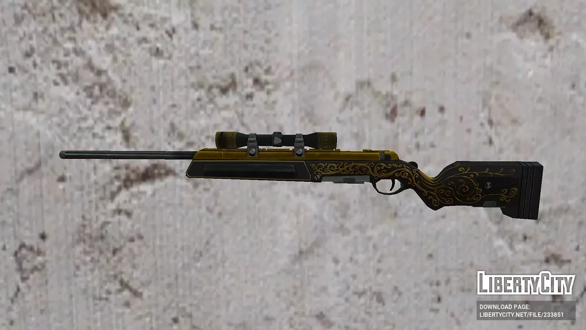 Steyr Scout Gold Skin из CSO2 / GTA San Andreas