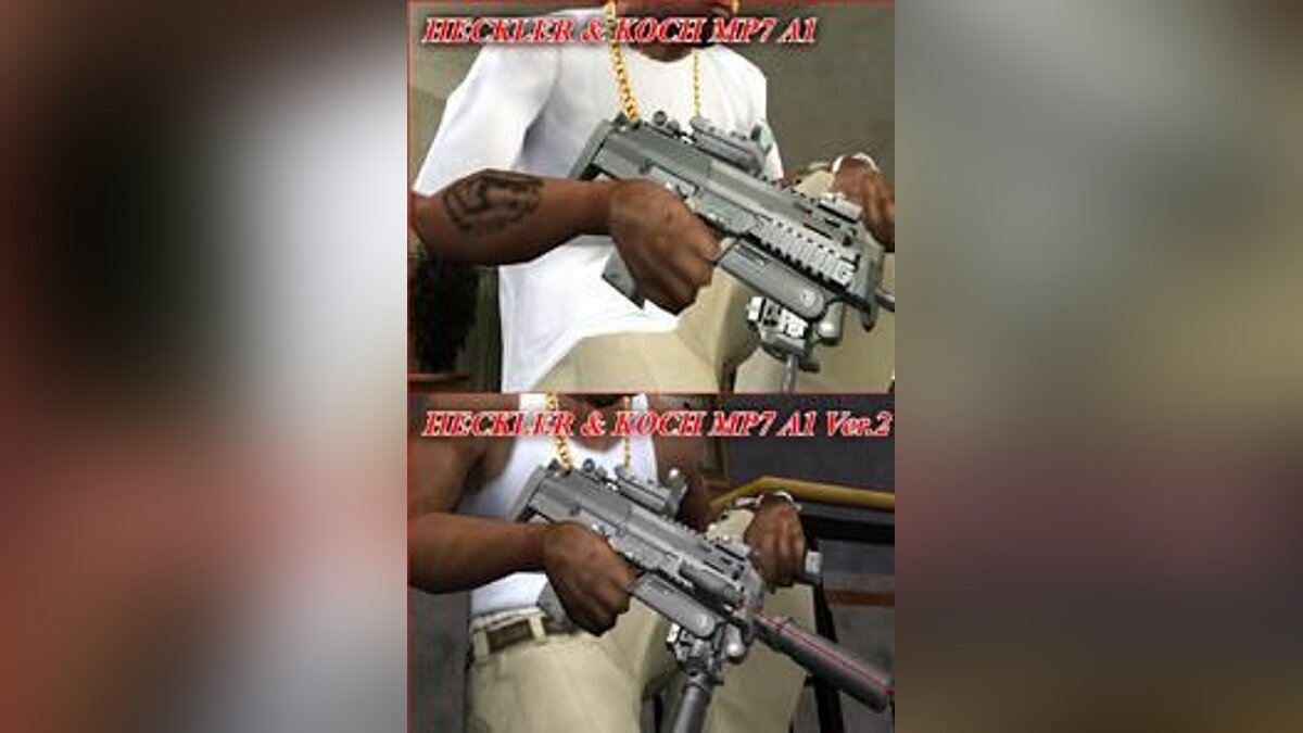 H&K MP-7 A-1 для GTA San Andreas - Картинка #1