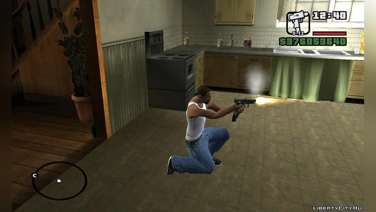 Glock 19 с дисковым магазином / GTA San Andreas