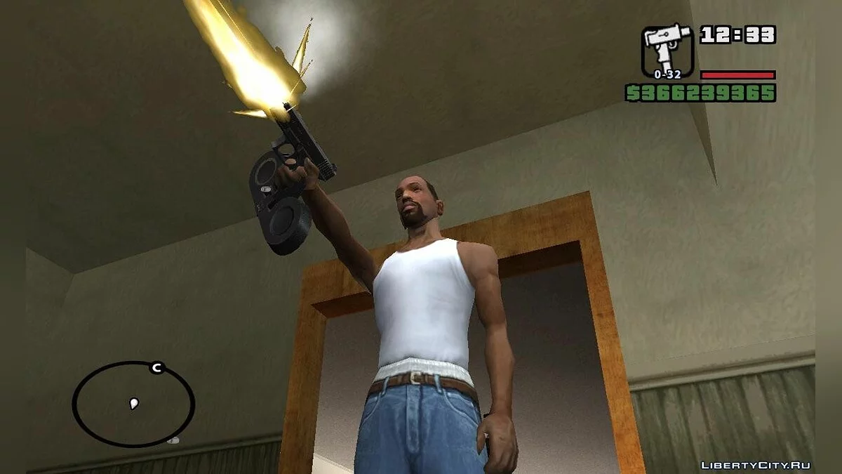 Glock 19 с дисковым магазином / GTA San Andreas