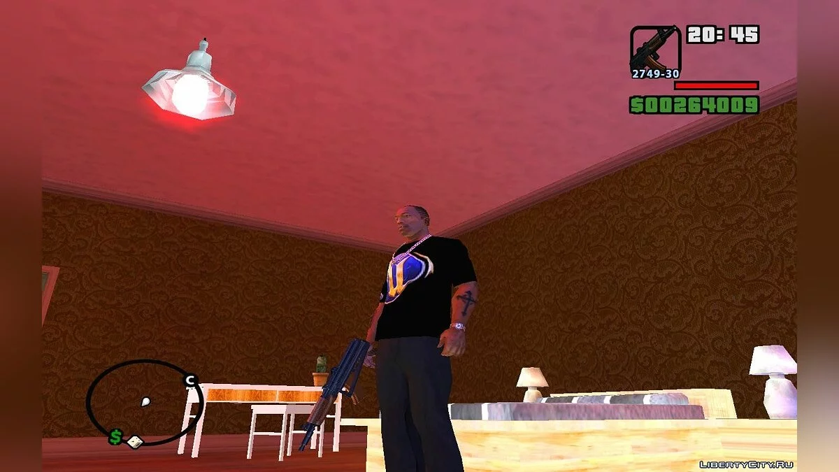 АКС-74У со сложенным прикладом / GTA San Andreas