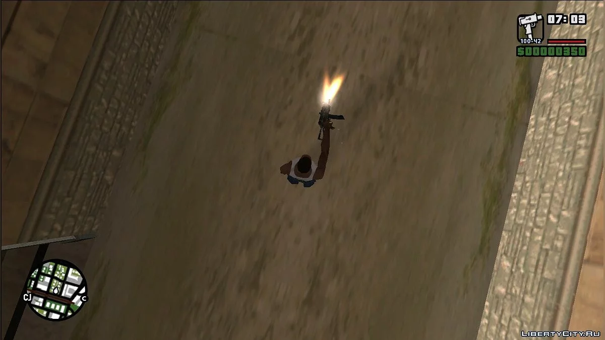 АКС-74У из Battlefield 2 / GTA San Andreas