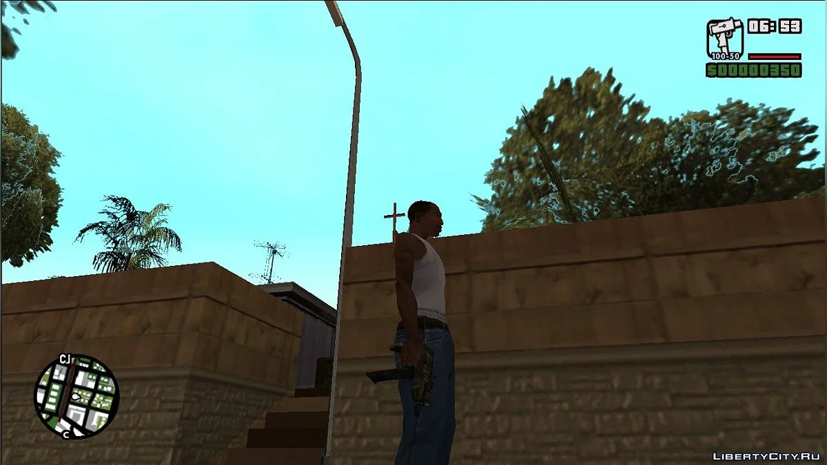 АКС-74У из Battlefield 2 / GTA San Andreas