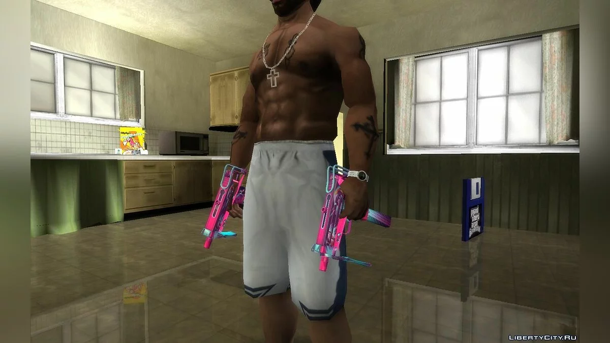 CS:GO's Mac-10 Neon Rider / GTA San Andreas