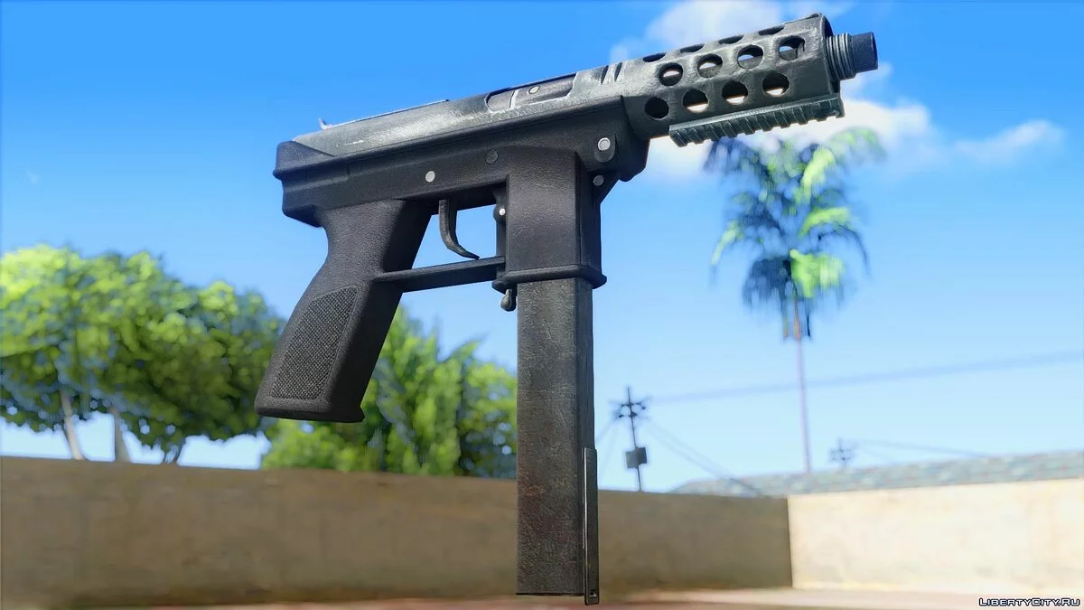 Tec 9 из Battlefield Hardline / GTA San Andreas