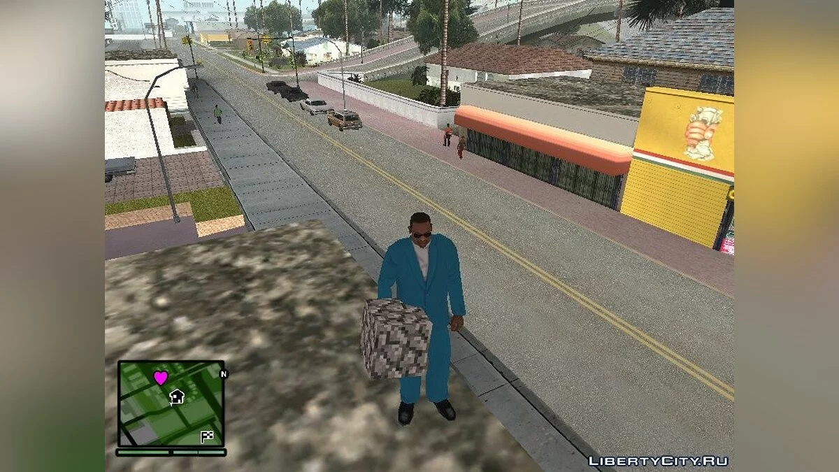 15 блоков из Minecraft'а / GTA San Andreas