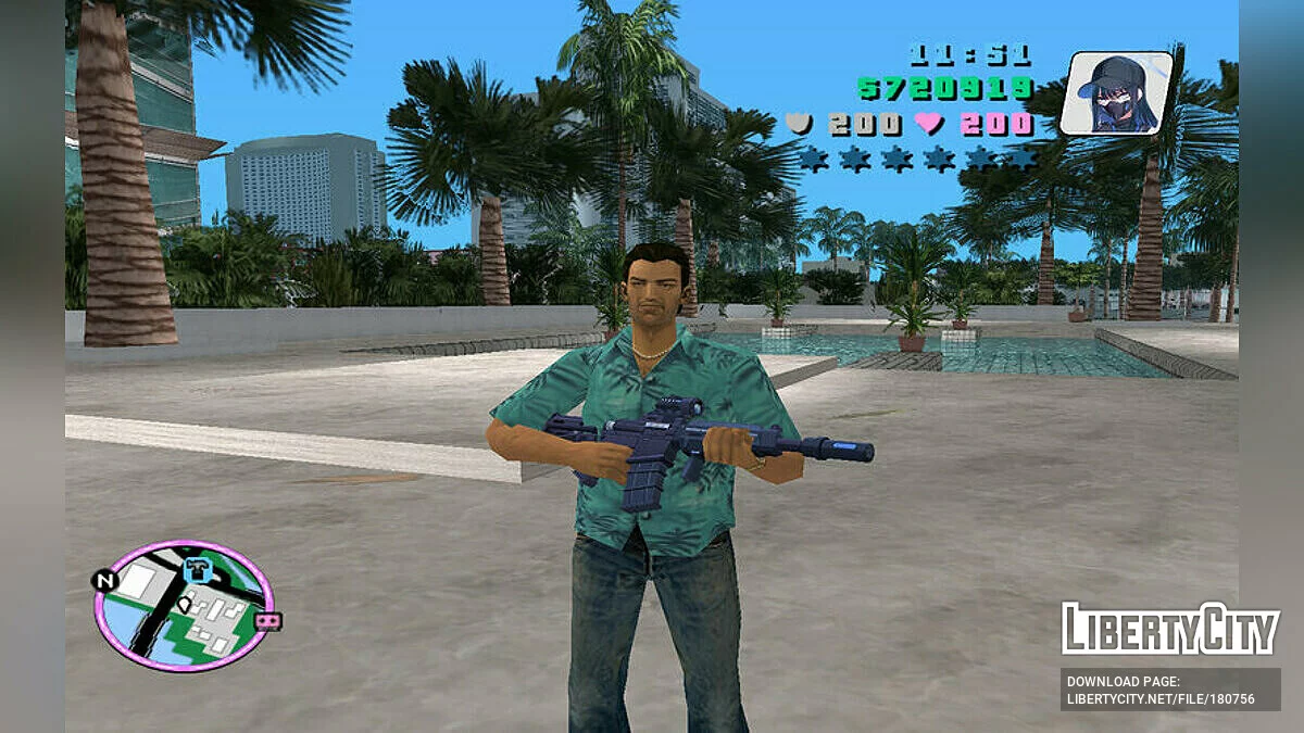 Arius Assault Rifle / GTA Vice City