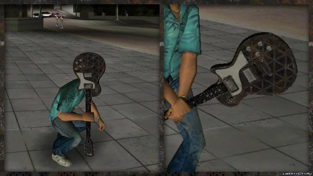 Metal Gibson Les Paul Custom / GTA Vice City