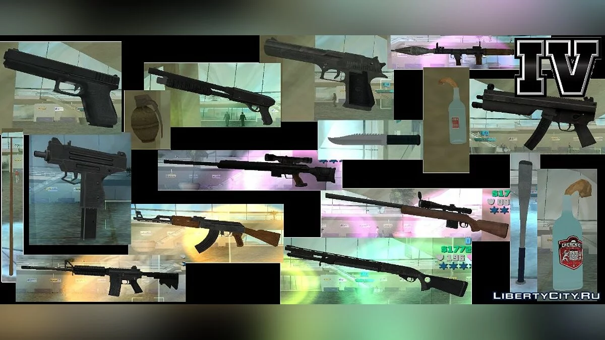 GTAIV & EFLC weapons / GTA Vice City