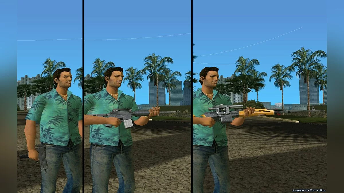 Оружие и звуки из Max Payne 2 / GTA Vice City