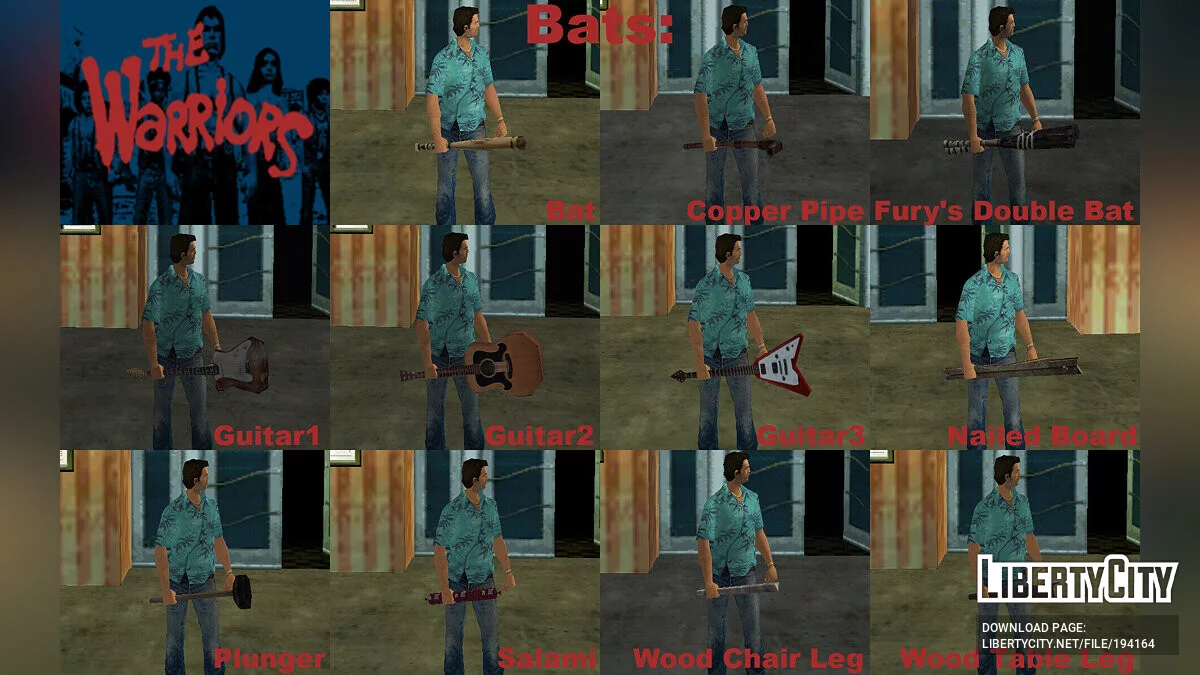Сборник оружия из The Warriors (VС) / GTA Vice City