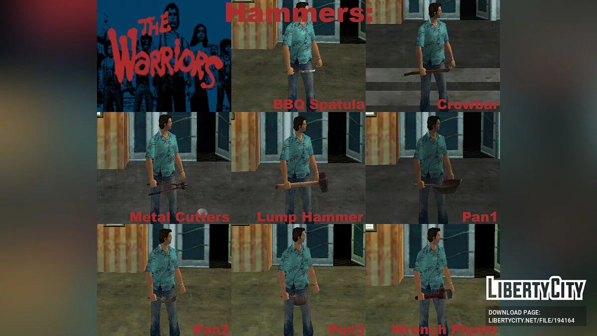 Сборник оружия из The Warriors (VС) / GTA Vice City