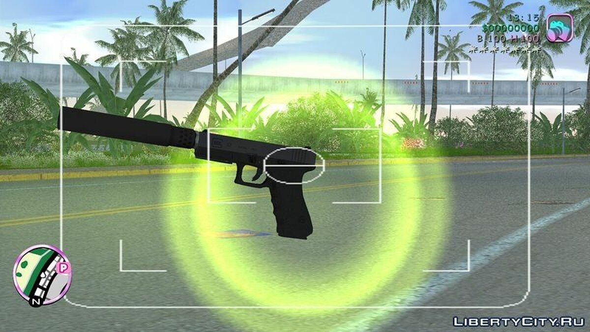 Glock 17 Silenced для GTA Vice City - Картинка #3